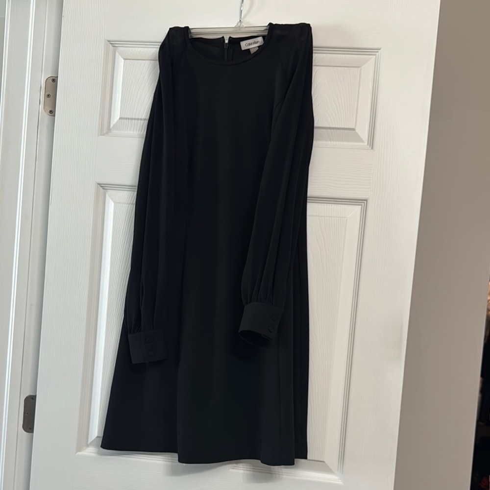 Elegant Black Long Sleeve Dress